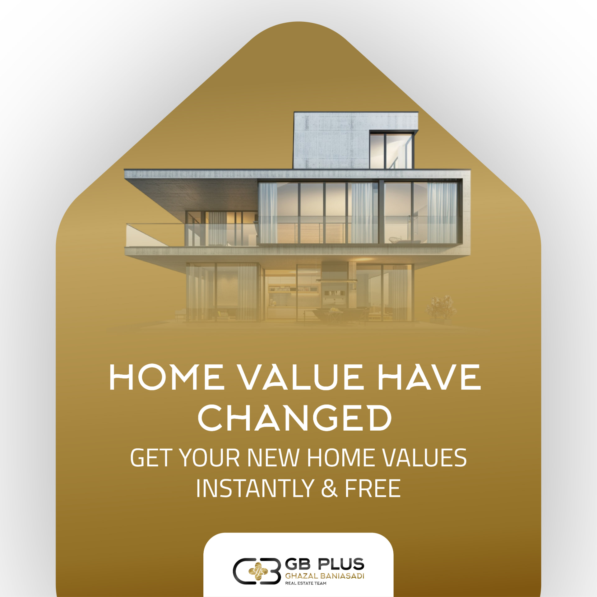 Instagram home value ad for real estate agents: Home values have changed, get your new home values instantly and free